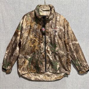 NFL Apparel Realtree Rain Jacket NFL Atlanta Falcons Woodland Men’s Size L New